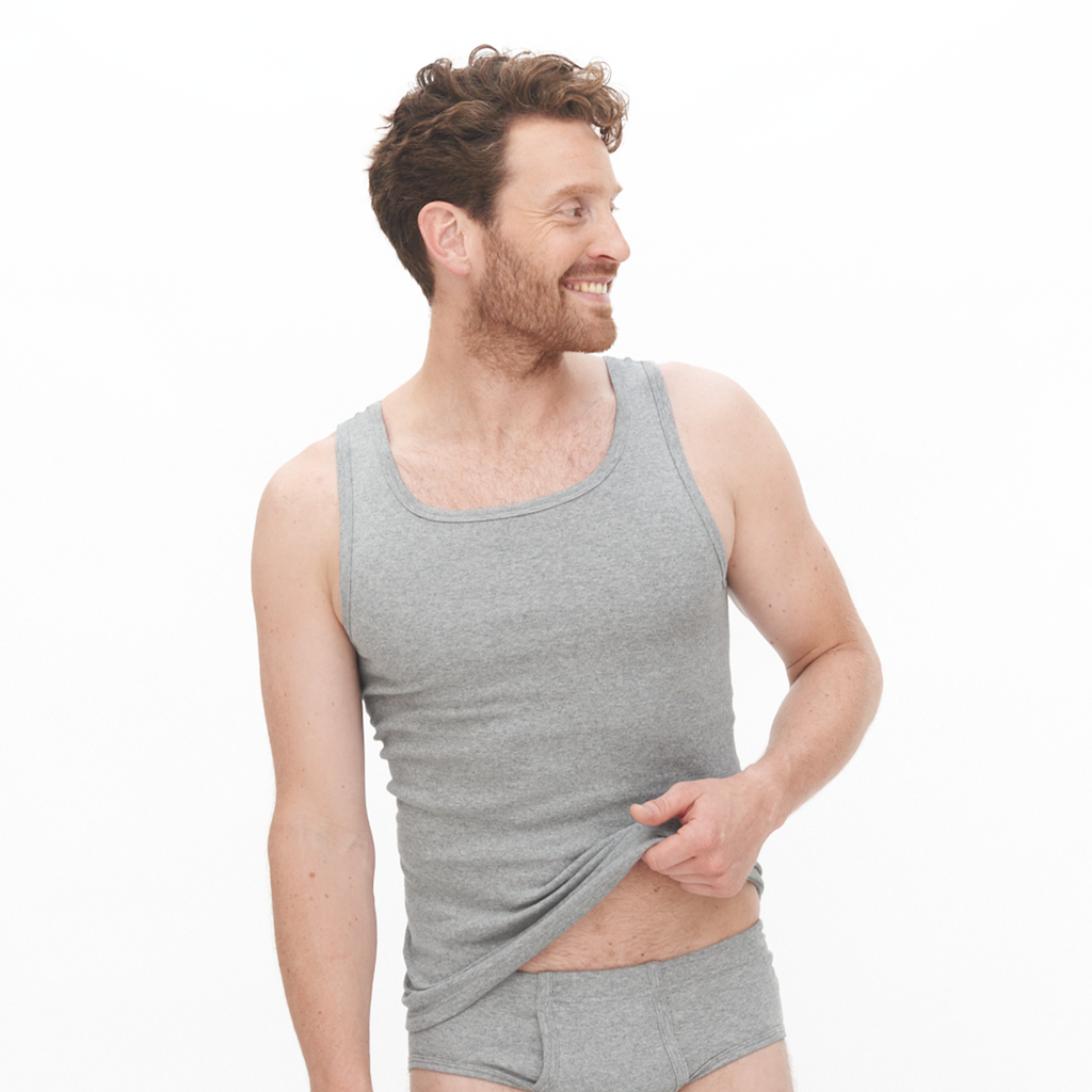 Ribbed Vest: Mens