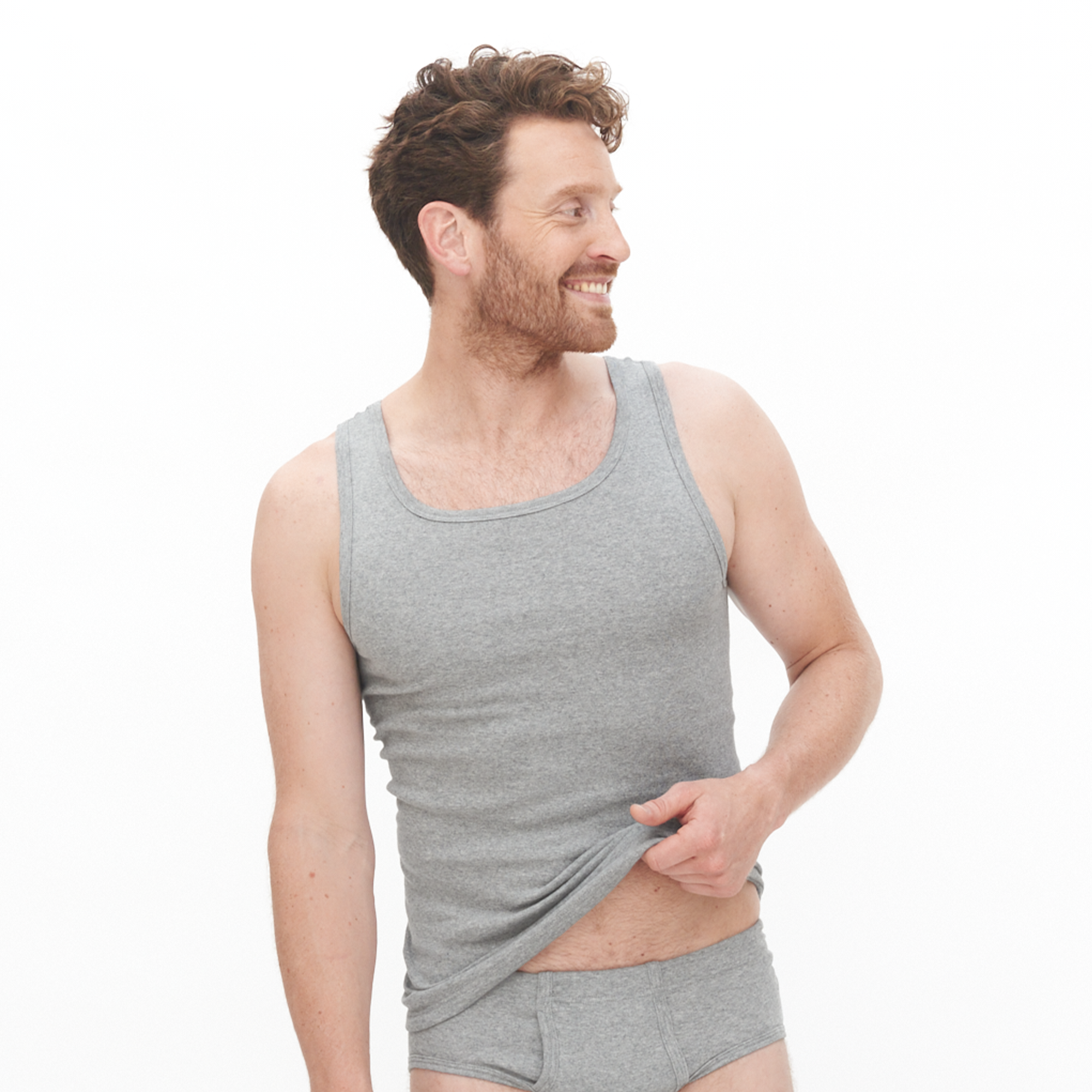 Ribbed Vest: Mens