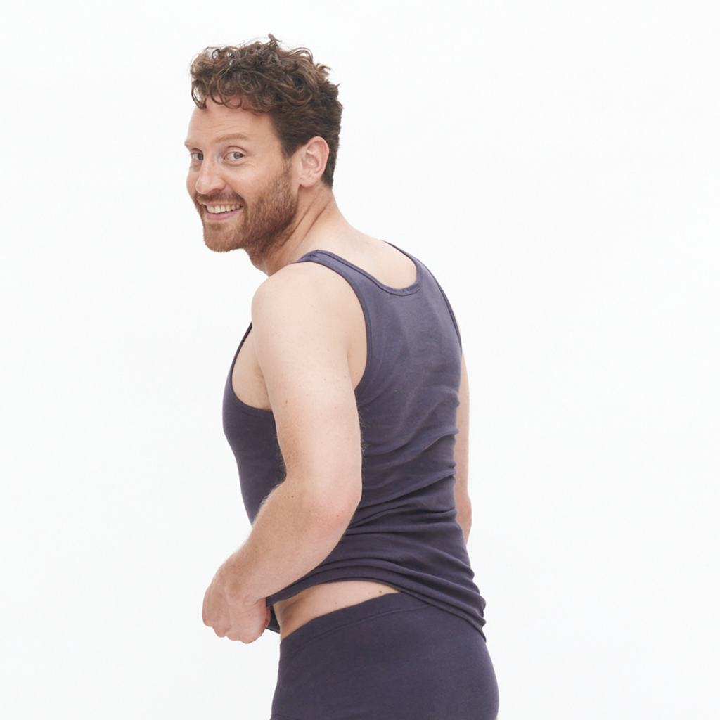 Ribbed Vest: Mens