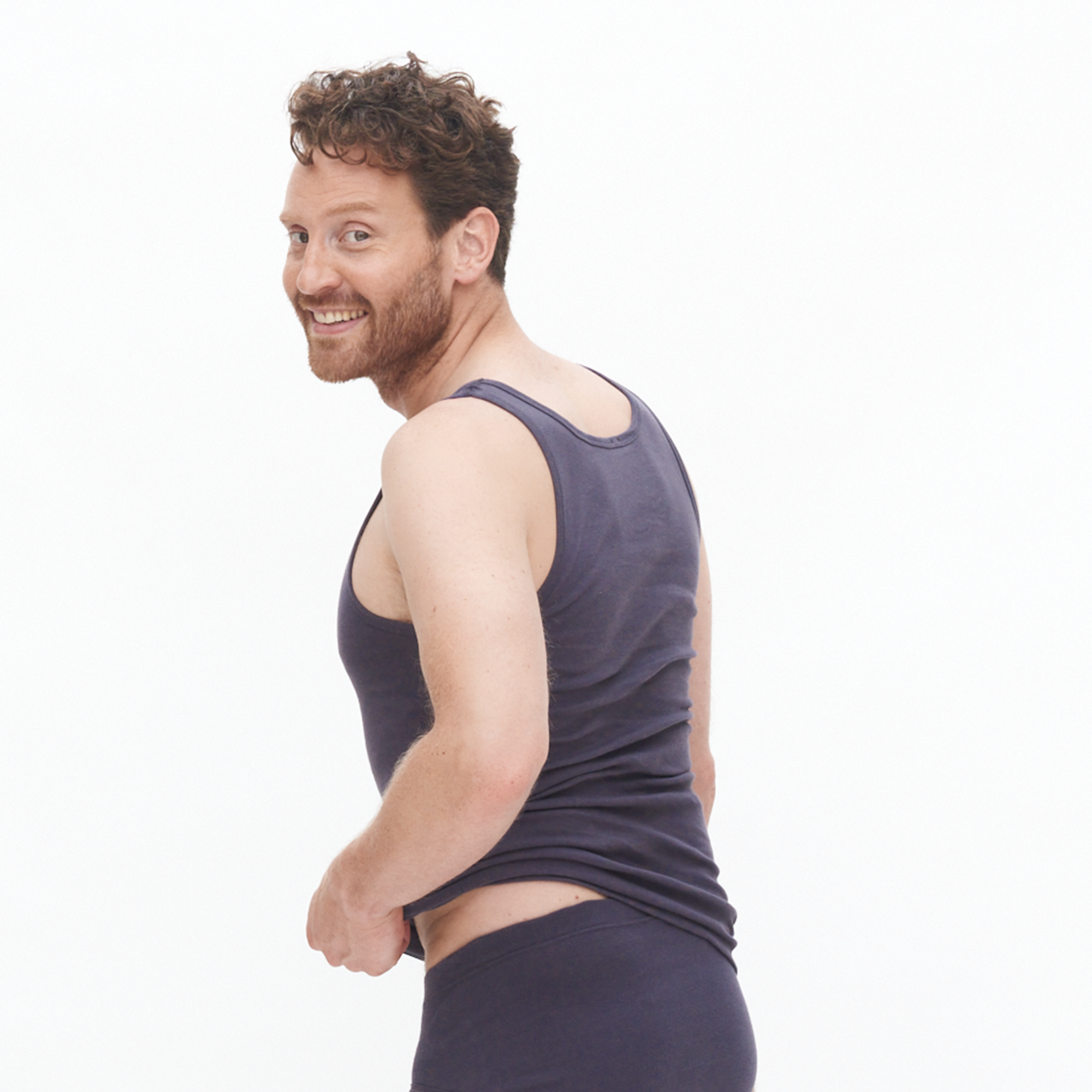 Ribbed Vest: Mens