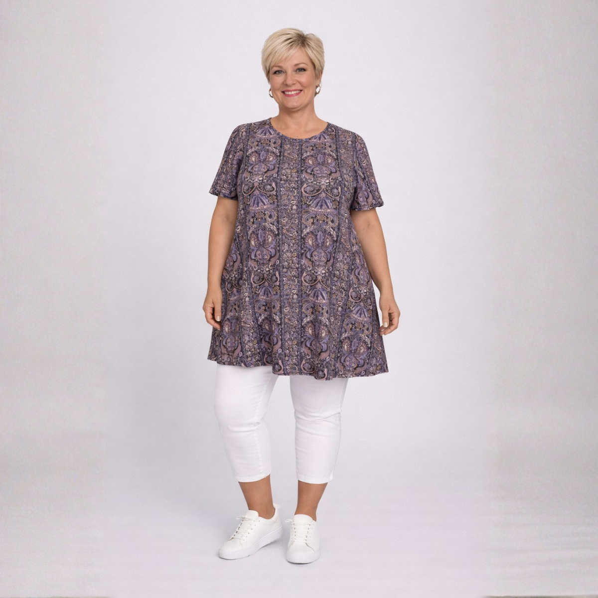 Purple Short Sleeve Top